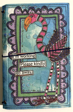 Dylusions Dyalog Cover, Clear stamps, BackChat, and utilities
