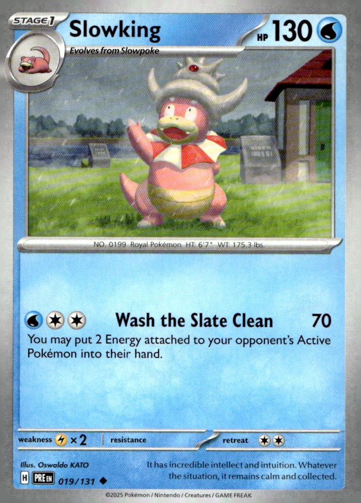Slowking 019/131 Uncommon Prismatic Evolutions Pokemon Lightly Played
