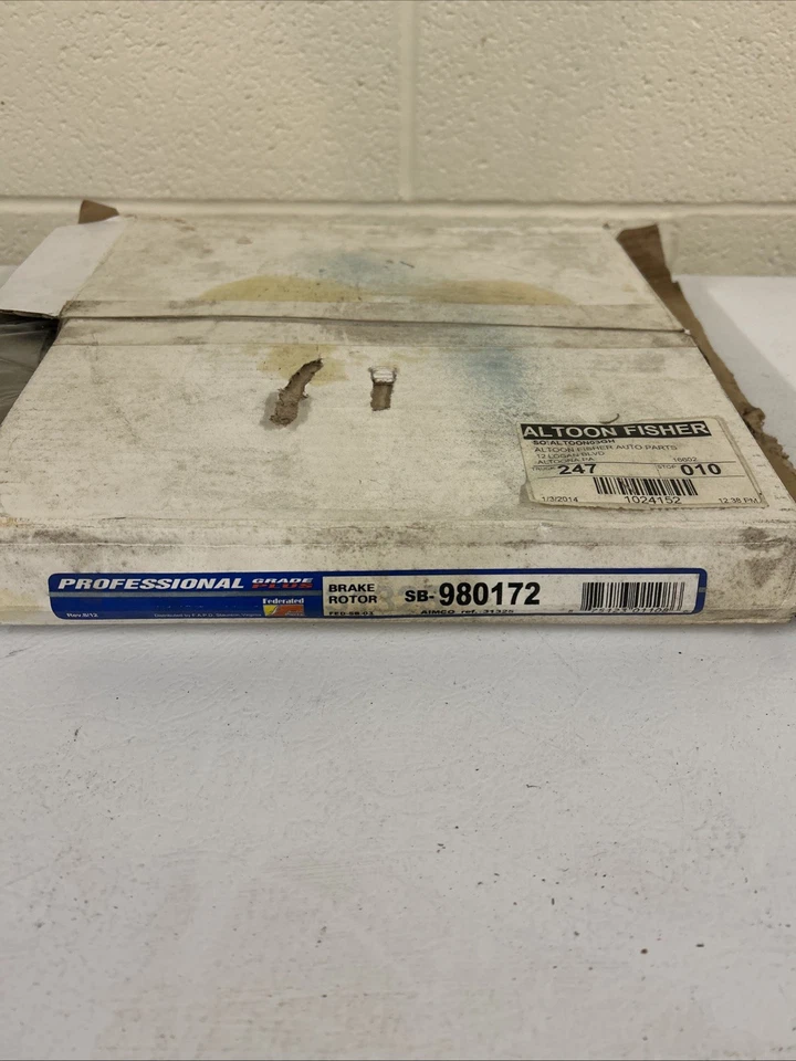 Rotor de freno trasero Professional Grade Plus SB-980172 Mazda Mx-5 Miata 12-15 Foto 2 de 3