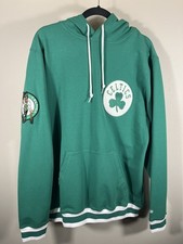 Boston Celtics NBA New Era Kelly Green Hoodie Men's Size Large Puff Patch (T)