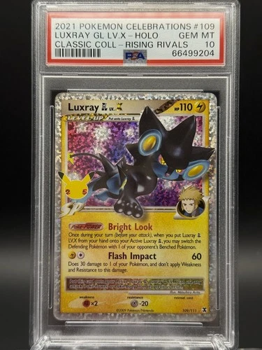 [PSA: 10] Luxray GL LV.X 109/111 Celebrations: Classic Collection Holo