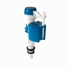Universal Toilet Fill Valve   Quiet, Anti-Siphon, Height 9 inches, Blue/White