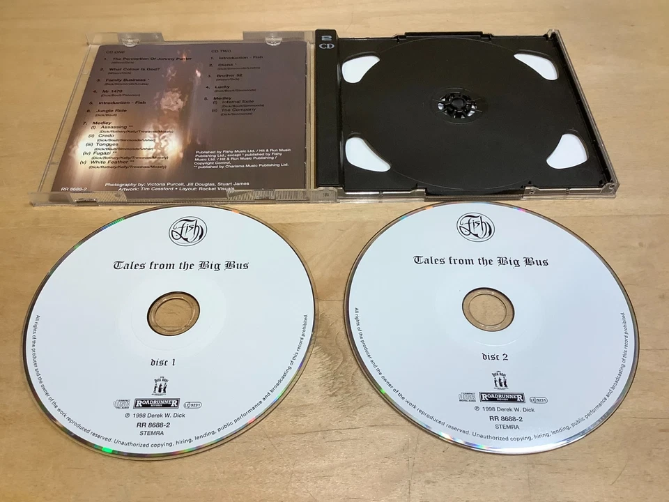FISH (Marillion) - Tales From The Big Bus 2 CD Live Set (Roadrunner, 1998) - Image 3 of 4