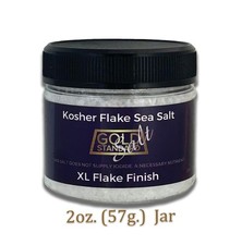 KOSHER CERTIFIED Flake Sea Salt - EXTRA LARGE Flake - Finishing Salt - 2oz