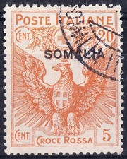 italienische Kolonien, 1916, Somalia, Mi. 22, gestempelt, usato, VFU