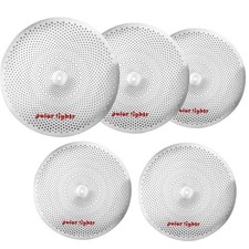 Low Volume Cymbal Set, Stainless Steel, 5-Piece Practice Drum Cymbals with 14...