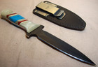 1989~WESTERN U.S.A.~UNUSED~HIGH END CUSTOM 777 BOOT DAGGER KNIFE w/ORIG. SHEATH~ — photo 6