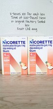 Nicorette Nicotine Polacrilex Gum 4mg Stop Smoking 200-Pieces New Original Box