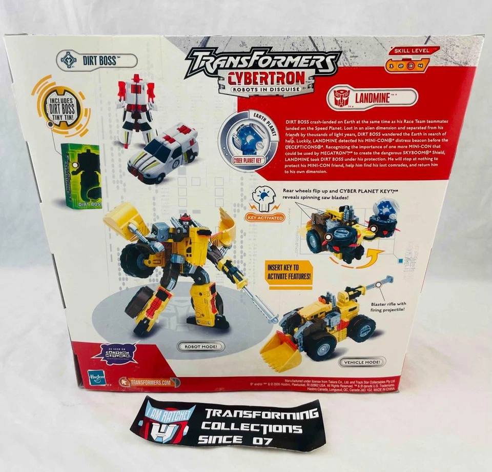 Transformers Cybertron Robots In Disguise Landmine with Dirt Boss MISB - Image 2 of 2