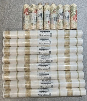 Wallcrown LTD 8 Rolls Ea. Wallpaper BB771 & Cambridge Studio Rose Border FFB2433