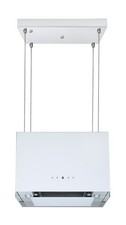 Cappa Aspirante Isola 50 Cm Appesa Design Bianco Touch Respekta