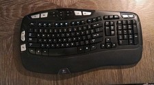Logitech K350 Comfort Wave Ergonomic Wireless Keyboard - Tested - NO USB Dongle