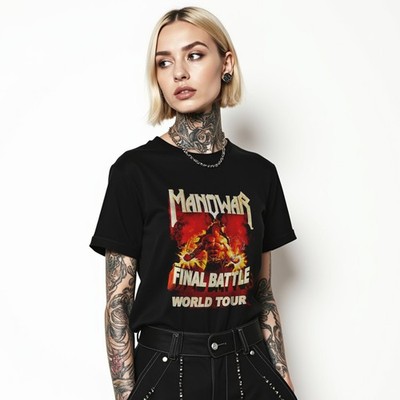Manowar T-Shirt Final Battle World Tour | Offizielles Bandshirt Metal Rock Heavy