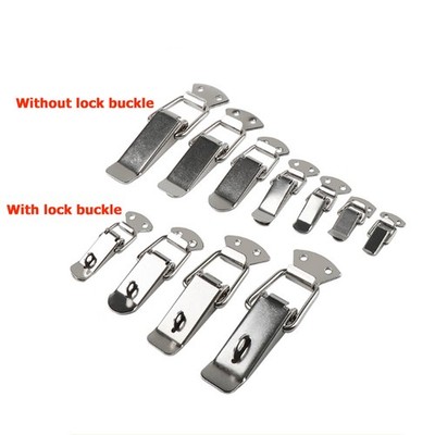 2/5Pcs Stainless Steel Spring Loaded Toggle Latch Hasp Clamp Box Case Catch Lock