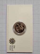 2011 Gold Full Sovereign. Elizabeth II Bullion Coin, carded. Sealed Capsule