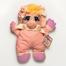 Muppet Babies Sweet Shakes Plush Doll MS Piggy Eden Vintage NWT Jim Henson