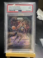 2019-20 Panini Black Shimmer Prizm #67 Donovan Mitchell Utah Jazz 1/1 PSA 9 MINT