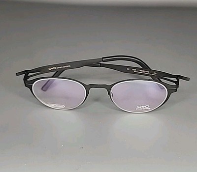 OVVO Optics 2321  Black Handmade Lightweight Titanium Eyeglass Frame 45/21/140