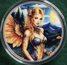 Hayleybug Mint Heaven’s Ember 1oz .999 Silver Fantasy Art High Detail