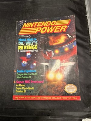 Nintendo Power Volume 27 Dr. Wily's Revenge With Star Wars Poster and Inserts