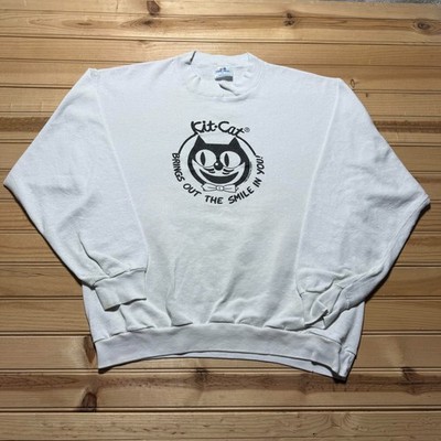 Vintage 1989 Kit-Cat Klock Graphic Crewneck Pullover Promo Sweatshirt USA - XL