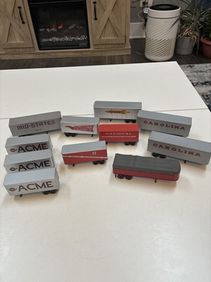 #ad #ad HO Scale TOFC Trailer Lot 11 Walthers Carolina Ringsby ACME Scene Build $139.95
