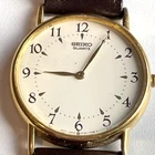 Vintage Seiko Men's Quartz Watch 30mm Gold Tone Case 5Y30-7009 Heritage