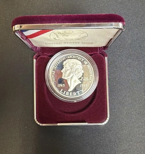 Photo of a 1993-S Jefferson Nickel Proof from an eBay listing that sold on Jul 20, 2026