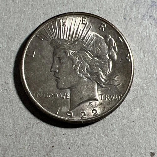 1922 Peace Dollar $1 Silver Coin Philadelphia Business Strike 0.9 Fineness