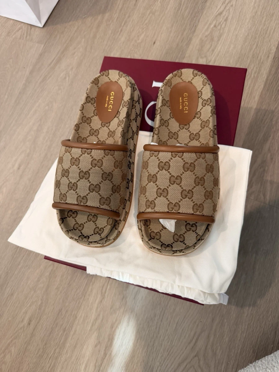 Gucci Slide Low (1-1.9 in) Heel Height Sandals for Women for sale