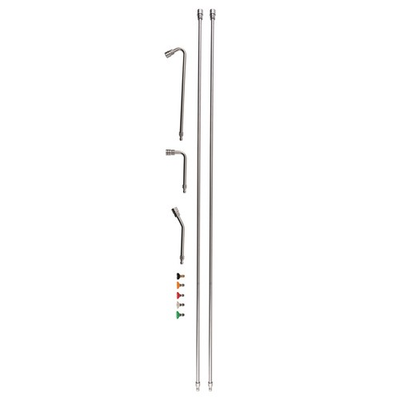 #ad 120quot; Pressure Washer Extension Wand with Angled Poles amp; 5 Nozzle Tips Set $62.80