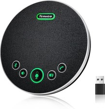 Tenveo Conference Speaker Microphone Bluetooth Dongle USB Connectivity 360°sound