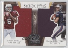 2014 Crown Royale Dual Rookie Silhouettes 25/99 Jimmy Garoppolo Logan Thomas h3a
