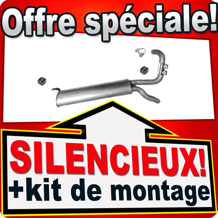 Silencieux arrière pour Mercedes Classe G W463 G300 TD en acier inoxydable
