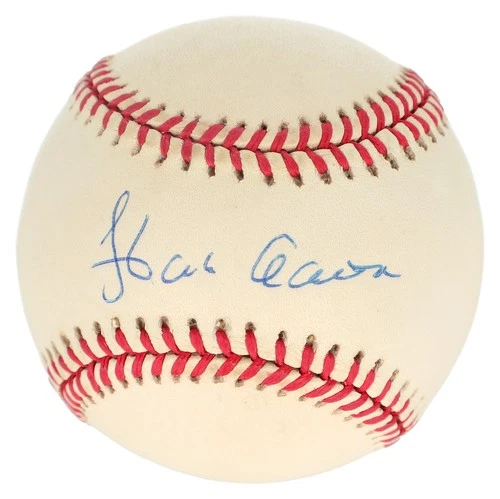 Hank Aaron Signed ONL Coleman Jr. Baseball - PSA/DNA