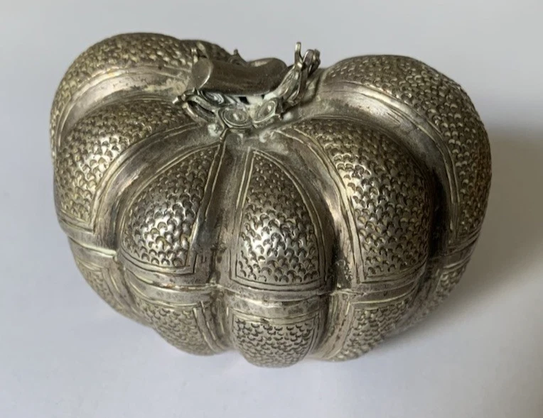 Saleron Et Moutardier Argent Massif Décor Dragon - Asie 119g