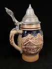 Vintage Original King St Wolfgang Beer Stein Glazed Raised Pottery Stein — photo 5