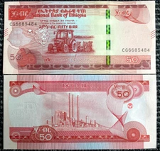 Ethiopia 50 Birr 2020 Banknote World Paper Money UNC Currency Bill Note