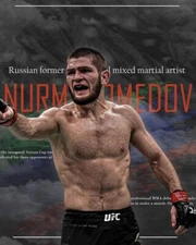 Khabib Nurmagomedov Poster No Frame, Printable Wall Art, MMA Decor, Man Cave