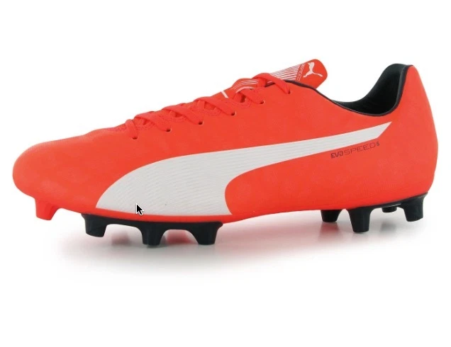 Puma Speed 5 Men's Studs Football Shoe Orange White Size UK 2209279123009 | eBay