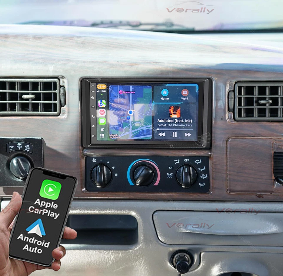 Carplay For 1999-2004 Ford F-250 F-350 Super Duty 7" Android 13 Radio GPS WIFI Foto 2 de 4