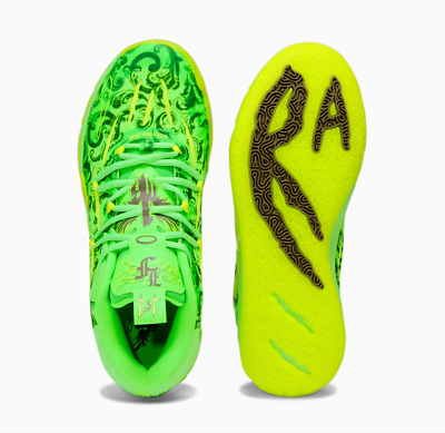プーマ ラメロ・ボール MB.03 ラフランス 27.5cm Puma Lamelo Ball x LaFrancé MB.03 FOREVER.RARE Fluro Green Yellow