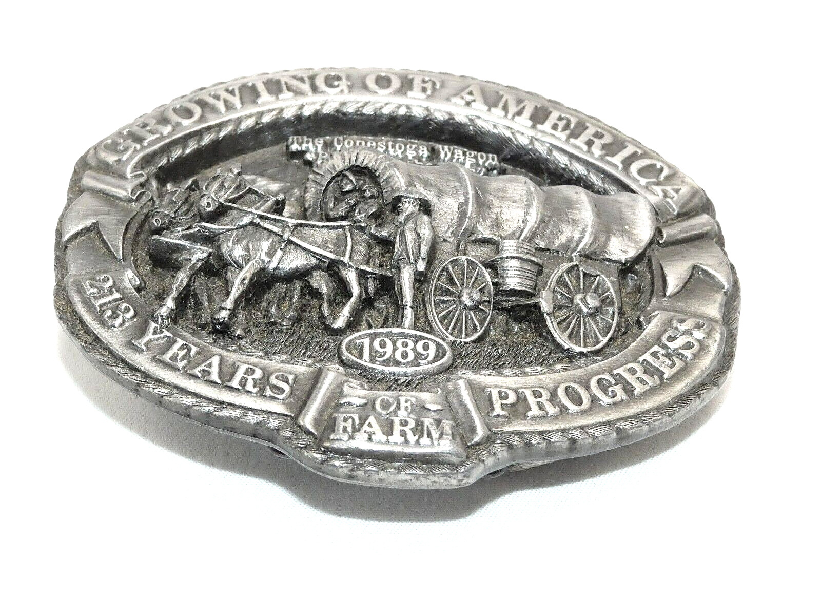 Hasco Conestoga Wagon Growing America Belt Buckle 707… Gem