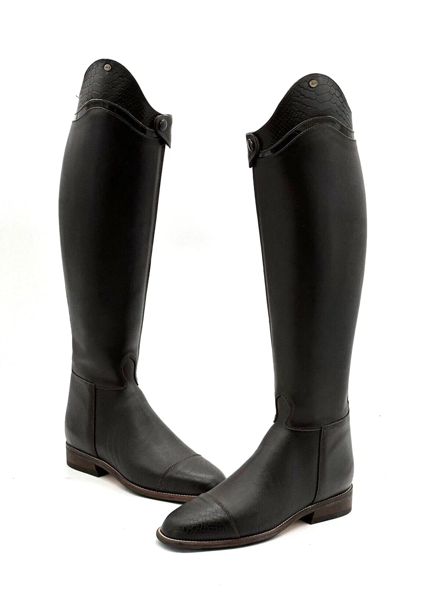 Rider Pro Lackreitstiefel Aus Schwarzem Leder – Klassisch & Elegant