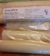 Swiss BPCR Black Powder Lube, 5 ea. 1x4" stick, White Label Lube-Free Shipping
