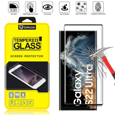 For Samsung Galaxy S22/S21/Ultra/Plus S20 FE Glass Screen Protector Full  Cover
