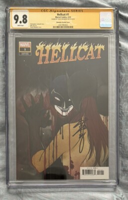 Hellcat #1 CGC 9.8 Marvel 2023 Peach Momoko Signed & Variant Cover