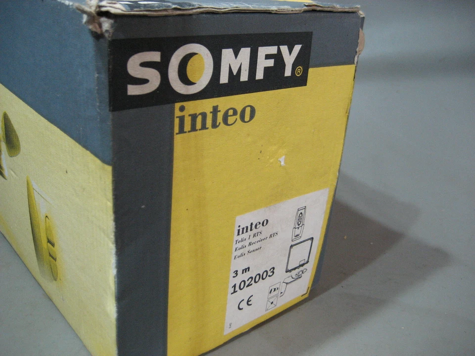 Somfy 10 2003 Wind Sensor Telis 1 RTS Windmesser Neuwertig in OVP Markise - Bild 2 von 3
