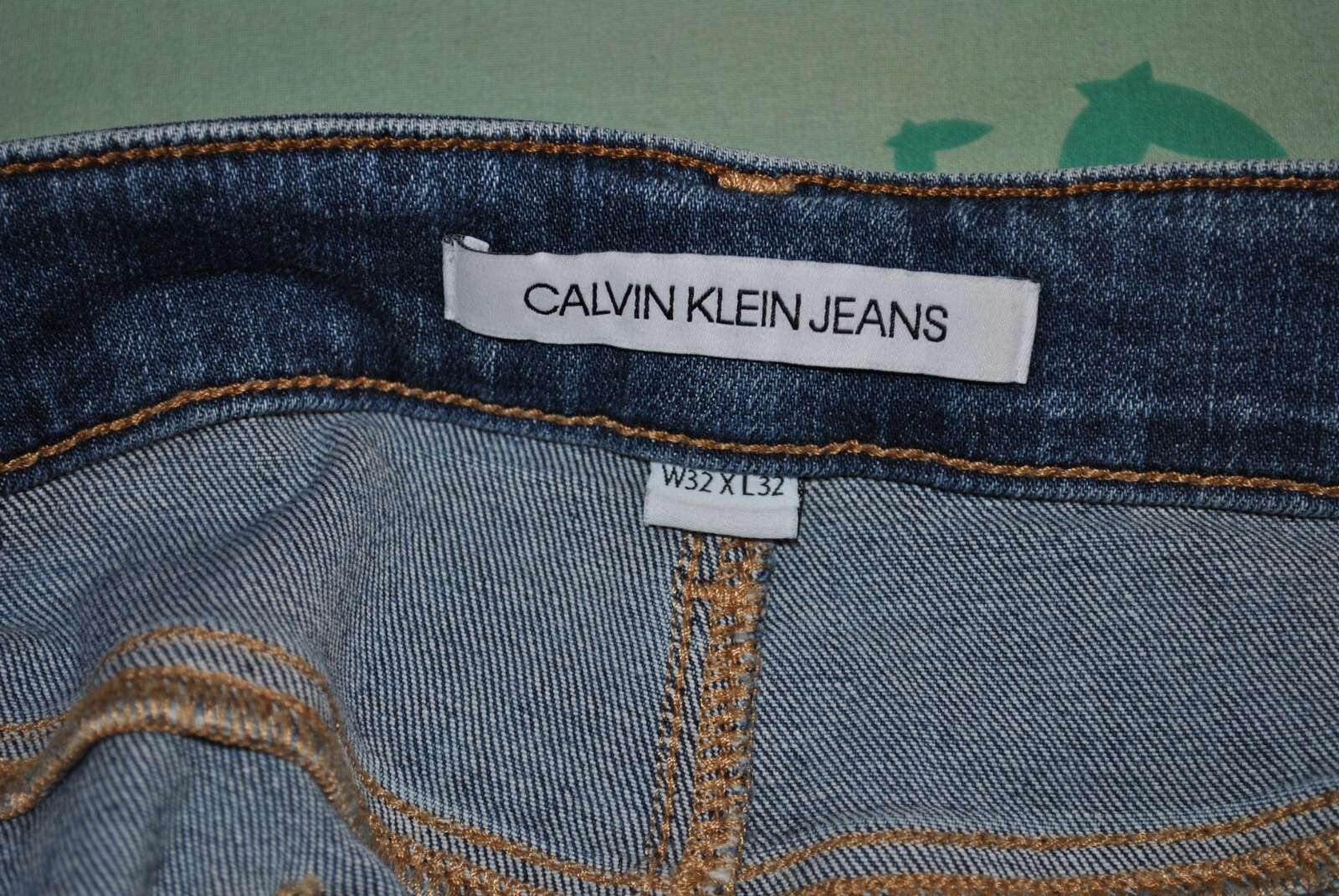 RRP 179$ Original Calvin Klein Mens Slim Fit Jeans Size 32 L32 M - L ideal item+ image 8