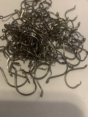 100 2/0 Octopus Circle Hooks Black Chrome BLN Ultra Sharp Point Bulk Pack